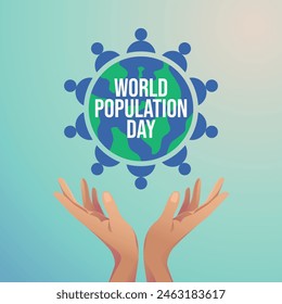 vector graphic of World Population Day ideal for World Population Day celebration.