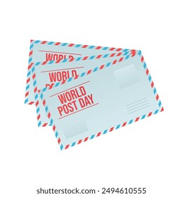 Gráfico de Vector del Día Mundial del Post ideal para la celebración del Día Mundial del Post.
