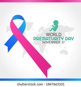 gráfico vectorial del día mundial de premadurez bueno para la celebración mundial del día de premadurez. diseño plano. diseño de volante.ilustración plana.