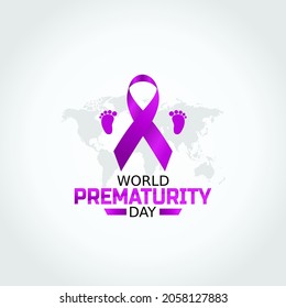 vector graphic of world prematurity day good for world prematurity day celebration. flat design. flyer design.flat illustration.