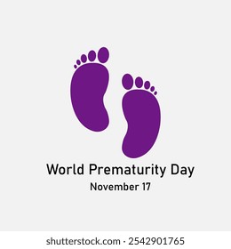 vector graphic of World Prematurity Day good for national World Prematurity Day celebration. flat design. flyer design.flat illustration.