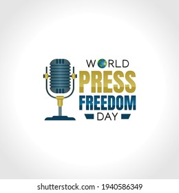 gráfico vectorial del día mundial de la libertad de prensa bueno para la celebración del Día Mundial de la Libertad de Prensa. diseño plano. diseño de volante.ilustración plana.