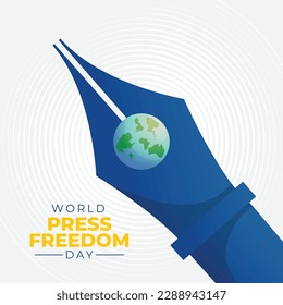 vector graphic of world press freedom day good for world press freedom day celebration. flat design. flyer design.flat illustration.