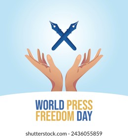 vector graphic of World Press Freedom Day ideal for World Press Freedom Day celebration.