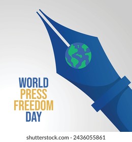 vector graphic of World Press Freedom Day ideal for World Press Freedom Day celebration.