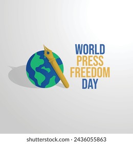 vector graphic of World Press Freedom Day ideal for World Press Freedom Day celebration.