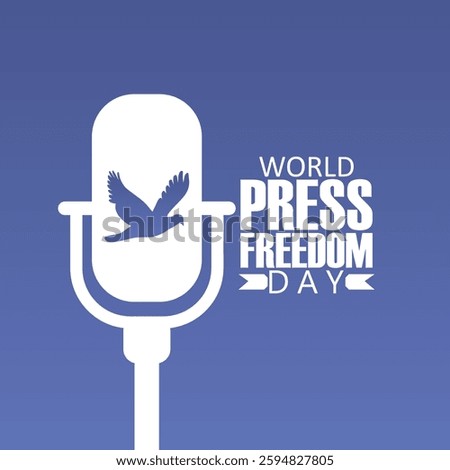 Vector graphic of World Press Freedom Day for World Press Freedom Day celebration.