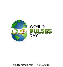 vector graphic of world pulses day good for world pulses day celebration. flat design. flyer design.flat illustration.
