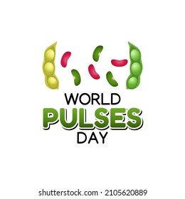 vector graphic of world pulses day good for world pulses day celebration. flat design. flyer design.flat illustration.
