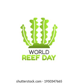 vector graphic of world reef day good for world reef day celebration. flat design. flyer design.flat illustration.
