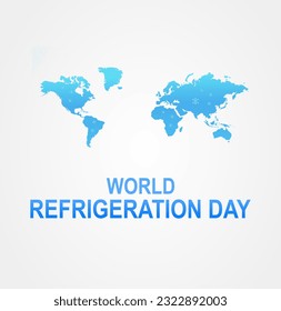 vector graphic of world refrigeration day good for world refrigeration day celebration. flat design.