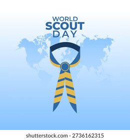 Vector graphic of World Scout Day for World Scout Day celebration.