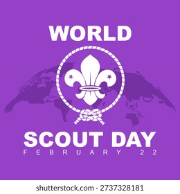 vector graphic of World Scout Day ideal for World Scout Day celebration