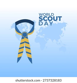vector graphic of World Scout Day ideal for World Scout Day celebration