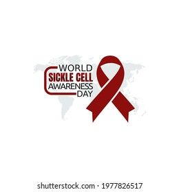 vector graphic of world sickle cell awareness day good for world sickle cell awareness day celebration. flat design. flyer design.flat illustration.