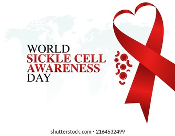 vector graphic of world sickle cell awareness day good for world sickle cell awareness day celebration. flat design. flyer design.flat illustration.