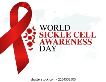 vector graphic of world sickle cell awareness day good for world sickle cell awareness day celebration. flat design. flyer design.flat illustration.