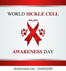 gráfico vectorial del día mundial de concientización de células falciformes bueno para la celebración del día mundial de la toma de conciencia de las células falciformes. diseño plano. diseño de volante.ilustración plana.