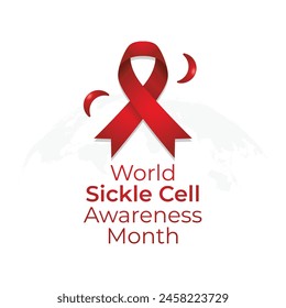 vector graphic of world sickle cell awareness day good for world sickle cell awareness day celebration. flat design. flyer design.flat illustration.