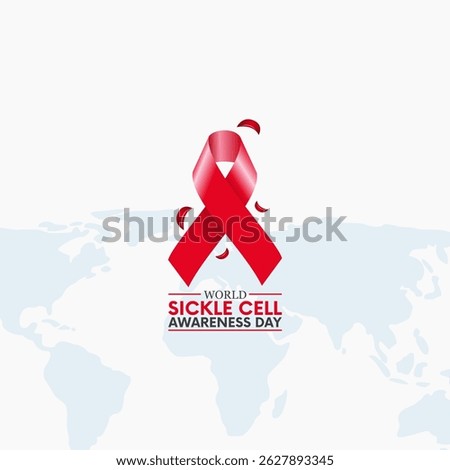 vector graphic of World Sickle Cell Awareness Day ideal for World Sickle Cell Awareness Day celebration