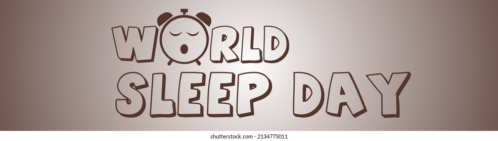 vector graphic of world sleep day good for world sleep day celebration. flat design. flyer design.flat illustration.