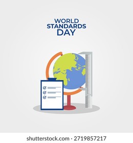 gráfico vetorial do Dia Mundial dos Padrões ideal para a celebração do Dia Mundial dos Padrões