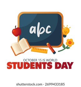 Vector graphic of World Students Day ideal for World Students Day celebration.
