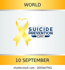 vector graphic of world suicide prevention day good for world suicide prevention day celebration. flat design. flyer design.flat illustration.