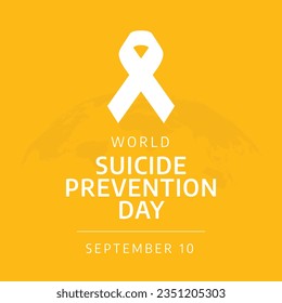 vector graphic of World Suicide Prevention Day good for World Suicide Prevention Day celebration. flat design. flyer design.flat illustration.