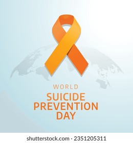 vector graphic of World Suicide Prevention Day good for World Suicide Prevention Day celebration. flat design. flyer design.flat illustration.