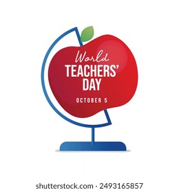vector graphic of World Teachers Day ideal for World Teachers Day celebration.
