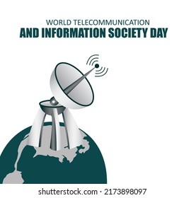 vector graphic of world telecommunication and information society day good for world telecommunication and information society day. Design Simple and elegant