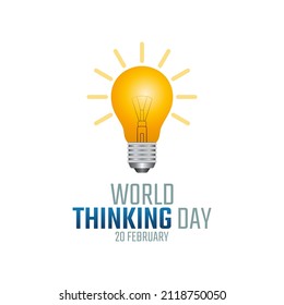 gráfico vectorial del día del pensamiento mundial bueno para la celebración del día del pensamiento mundial. diseño plano. diseño de volante.ilustración plana.