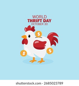 Vector graphic of World Thrift Day for World Thrift Day celebration.