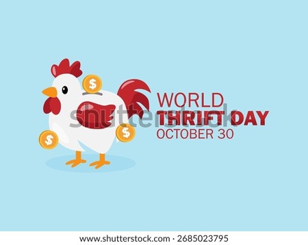 Vector graphic of World Thrift Day for World Thrift Day celebration.