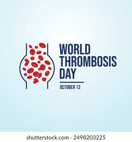 vector graphic of World Thrombosis Day ideal for World Thrombosis Day celebration.