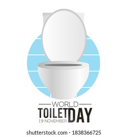 vector graphic of world toilet day good for world toilet day celebration. flat design. flyer design.flat illustration.