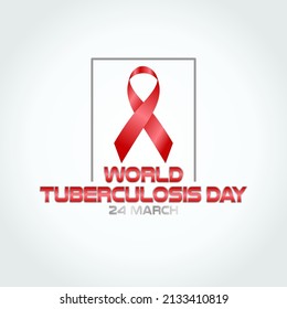 vector graphic of world tuberculosis day good for world tuberculosis day celebration. flat design. flyer design.flat illustration.