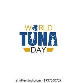 vector graphic of world tuna day good for world tuna day celebration. flat design. flyer design.flat illustration.