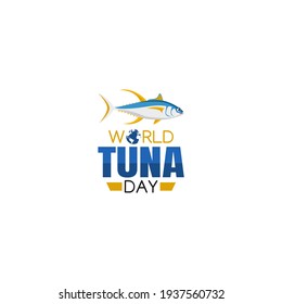 vector graphic of world tuna day good for world tuna day celebration. flat design. flyer design.flat illustration.