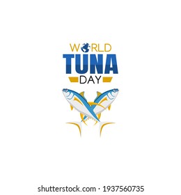 vector graphic of world tuna day good for world tuna day celebration. flat design. flyer design.flat illustration.