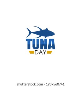 vector graphic of world tuna day good for world tuna day celebration. flat design. flyer design.flat illustration.
