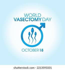 vector graphic of world vasectomy day good for world vasectomy day celebration. flat design. flyer design.flat illustration.