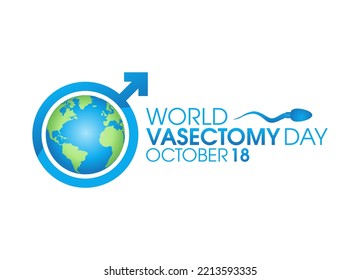 vector graphic of world vasectomy day good for world vasectomy day celebration. flat design. flyer design.flat illustration.