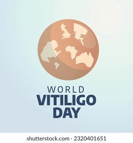 vector graphic of World Vitiligo Day good for World Vitiligo Day celebration. flat design. flyer design.flat illustration.