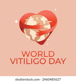 vector graphic of World Vitiligo Day ideal for World Vitiligo Day celebration.