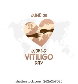 Vector graphic of World Vitiligo Day for World Vitiligo Day celebration.