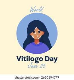 vector graphic of World Vitiligo Day, ideal for World Vitiligo Day celebration.
