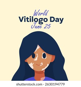 vector graphic of World Vitiligo Day, ideal for World Vitiligo Day celebration.
