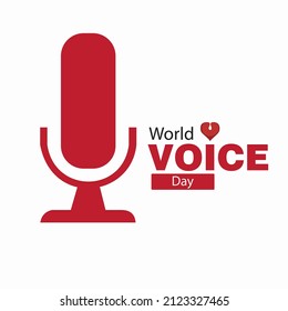 vector graphic of world voice day good for world voice day celebration simple and elegant